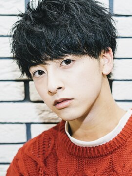 オーシャントーキョーオーバー 渋谷(OCEAN TOKYO OVER) 黒髪2ブロックマッシュ束感社会人学生