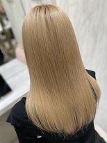 ロンド レア 天神大名店(Lond Le’a)&nbsp;ミルクティーベージュダブルカラーケアブリーチインナーカラー