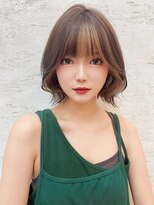 ロンドローズ 名古屋(Lond damaskRose)&nbsp;リフトレイヤー センターパート ブリーチ縮毛矯正 ヨジャドル157