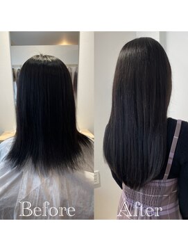 イニット 奈良新大宮(init.) 20代 30代 40代 ロング シールエクステピンクベージュカラー