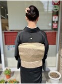 黒留袖・ヘアセット