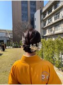 〈成人式、卒業式ヘアセット〉まとめ髪アレンジ