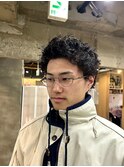 スパイキーショートピンパーマ