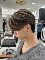 ネクスト 静岡店(NEXT)&nbsp;NEXT静岡　ニュアンスパーマセンターパートメッシュハイライト