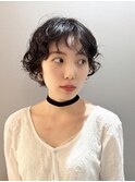 ランダムショートパーマ