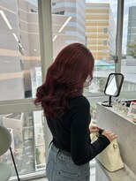 ロイオブジゼル(roi of GiseL)&nbsp;ブリーチなしWカラーワインレッドボルドー暖色カラー秋カラー