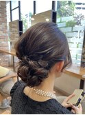 お呼ばれヘアセット×下めなボリューム