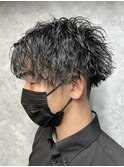 ツイストスパイラルパーマ センターパート メンズカット/葛西