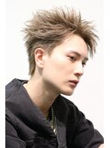 スパイキーショート韓国ヘアダウンパーマ