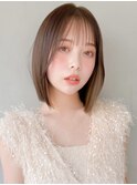 アプリコットオレンジくびれヘアハイライトカラー夏