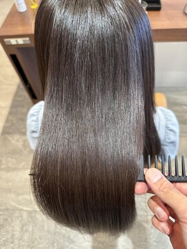 エイクス ヘア デザイン×美髪クリニック 千葉(AQs hair design) くびれヘア/アプリコットオレンジ/夏/髪質改善[千葉駅]