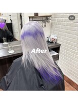 アボックス(abox)&nbsp;シルバーホワイト エンジェルリング エンドカラー