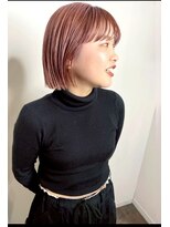 アイランド(I’sland)&nbsp;【色抜けも可愛い】プラチナピンクベージュ☆タッセルボブ☆