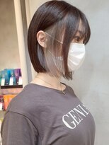 エリマ 武蔵小杉(elima) 武蔵小杉くびれショートボブレイヤーインナーカラー白髪染め30代