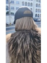 マル 薬院浄水店(MAR.co)&nbsp;白髪を活かしたハイトーンベージュカラー