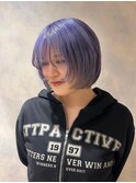 ラベンダーカラー/横浜ハイトーン/レイヤーボブ