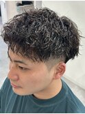 MEN’S/リバースセンターパート/ニュアンスパーマ/錦糸町