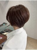 ミルクティーブロンド/ワンホンレイヤーカット/横浜