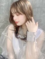 ティファ 自由が丘店(Tiffa)&nbsp;小顔見せ♪透明感ミルクティーベージュ×ゆるふわレイヤーミディ