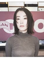 メリケンビューティーパーラー コウベ(MERICAN BEAUTY PARLOR KOBE) 大人ミディアム白髪ぼかし40代50代60代顔まわりレイヤーカット