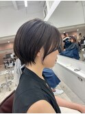ショートヘア／グレージュカラー