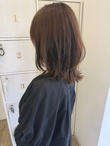 ジュエ ヘアー デザイン(Jue hair design)&nbsp;肌馴染み抜群!柔らかベージュの大人ミディアム／３０代/知立