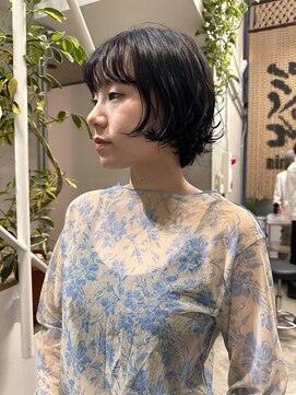 ニーム 栄(nimes) ニュアンスショートパーマ