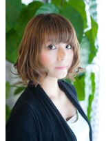 アジュール ヘアデザイン(Aju r hair design) リラックスカールのミディアムボブ
