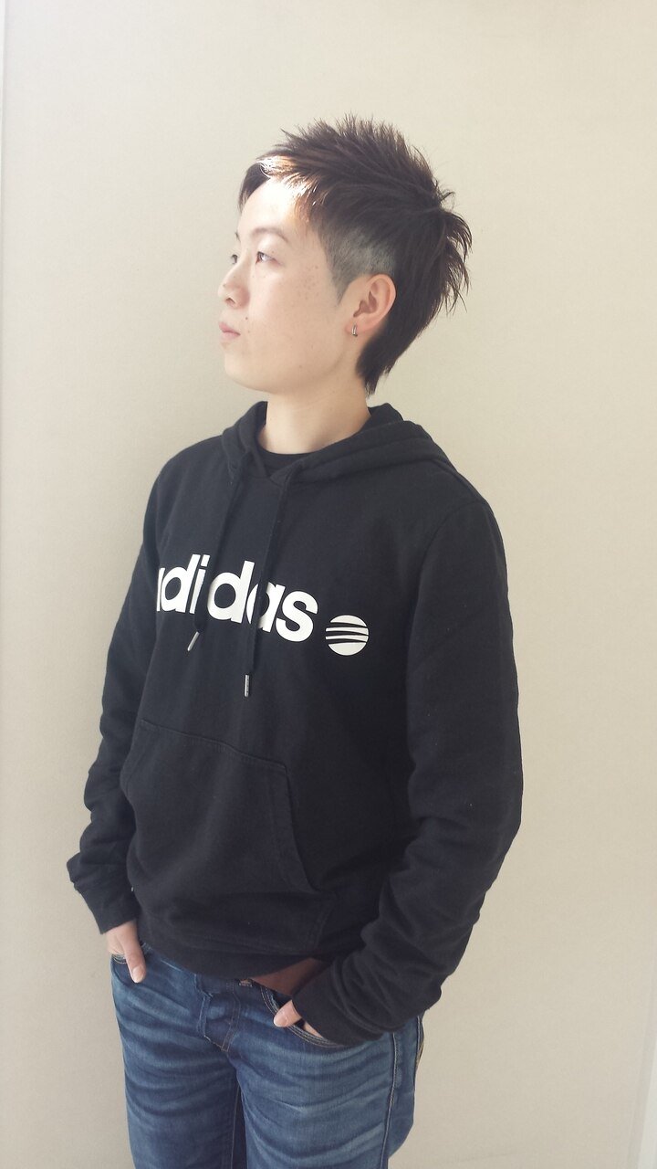 サイドツーブロック ボーイッシュなベリーショート：L001468546