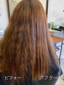 トリートメントで縮毛矯正 テクストリートメント L ディーメイプル D Maple のヘアカタログ ホットペッパービューティー