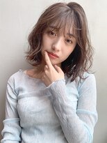 アイティー バイ アルバム 中野店(IT by ALBUM) ウェーブボブ_外ハネボブアッシュブラウンネオウルフ_26559