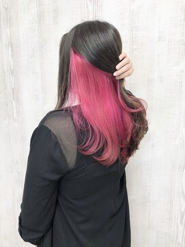 ラッズプラスエイチ(Lads+h) 【Lads+h 】インナーカラー/ハイトーンピンク