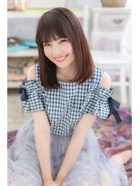 ミック ヘアアンドメイク アップ 駒込店(miq Hair&Make up)&nbsp;大人ガーリー☆ピンクブラウンナチュラルストレート
