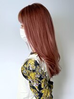 アイティー バイ アルバム 中野店(IT by ALBUM)&nbsp;ペールピンク_かきあげロングマロンベージュ_ba328423