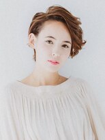 ヘアアンドスパ モーブ 世田谷(hair&SPA Mauve) モードヴェールウェーブミニマムボブ耳かけノットヘア