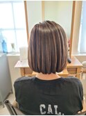 ハイライト風ボブ