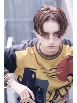 ケアリー 浦和美園(Carelly) ツイストパーマ七三オールバックマッシュウルフスリークショート