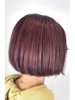 ヘアースタジオ ジェイワン(hair studio J ONE) 脱全体ブリーチ　ボブ　ラベンダーピンク