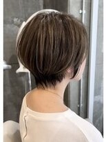モールヘア 西中島店(MOOL hair)&nbsp;大人ショートヘアイルミナカラーグレーベージュ