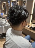 パーマ刈り上げスタイル