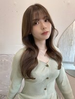 ルームバイシー 新宿(Loom. by Sea)&nbsp;【Loom.林】くびれヘア×韓国風前髪/ショコラベージュ