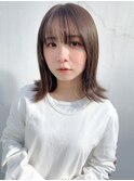 【吉祥寺/荻野元気】切りっぱなしボブ変化系 インナーカラー