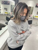 キング 梅田(K!ng)&nbsp;【梅田】ホワイトハイライトハイライトカラー髪質改善カラー