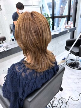 エンディアリング 東銀座(Endearing) ウルフ/マチルダボブ/ピンクベージュ/インナーグレージュ/東銀座