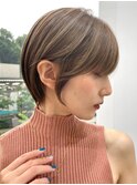 30代40代大人女性/前髪ありショートボブ/ショートヘア/髪質改善