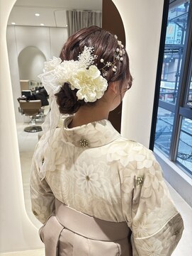 ビオラバイフーガ 綱島(Viola by FUGA) ゆるふわアップ和装ヘア＊卒業式ヘアセット