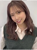 ピンクベージュカラー/韓国風