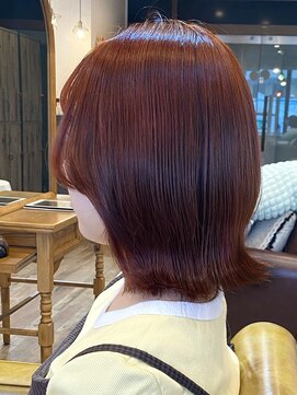 ミルティ(Myrtille) Myrtille☆スカーレットベージュ×切りっぱなしボブ