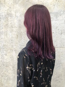 アミックス ヘアワークス 本店(AMIX hair works) 高発色！艶髪×バーガンディーパープル