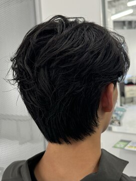 バース 梅田中崎町店(BIRTH) ニュアンスパーマセンターパートフェザーパーマ韓国メンズパーマ